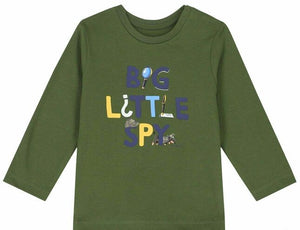 Camiseta "Little Spy" verde