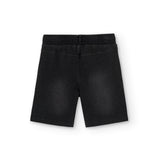 Bermuda Felpa Denim Negro