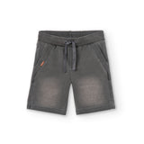 Bermuda Felpa Denim Gris