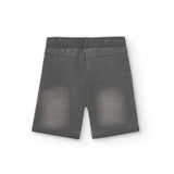 Bermuda Felpa Denim Gris