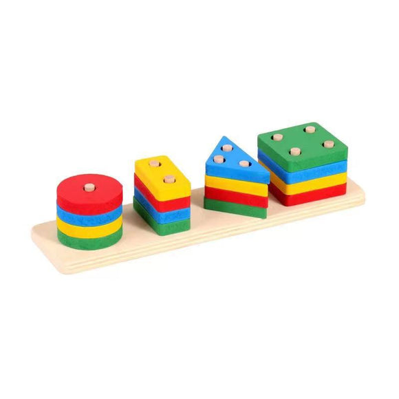 Juego Montessori Bloques Geométricos